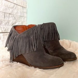 Lucky Brand “Yachin” Fringe Booties (8)